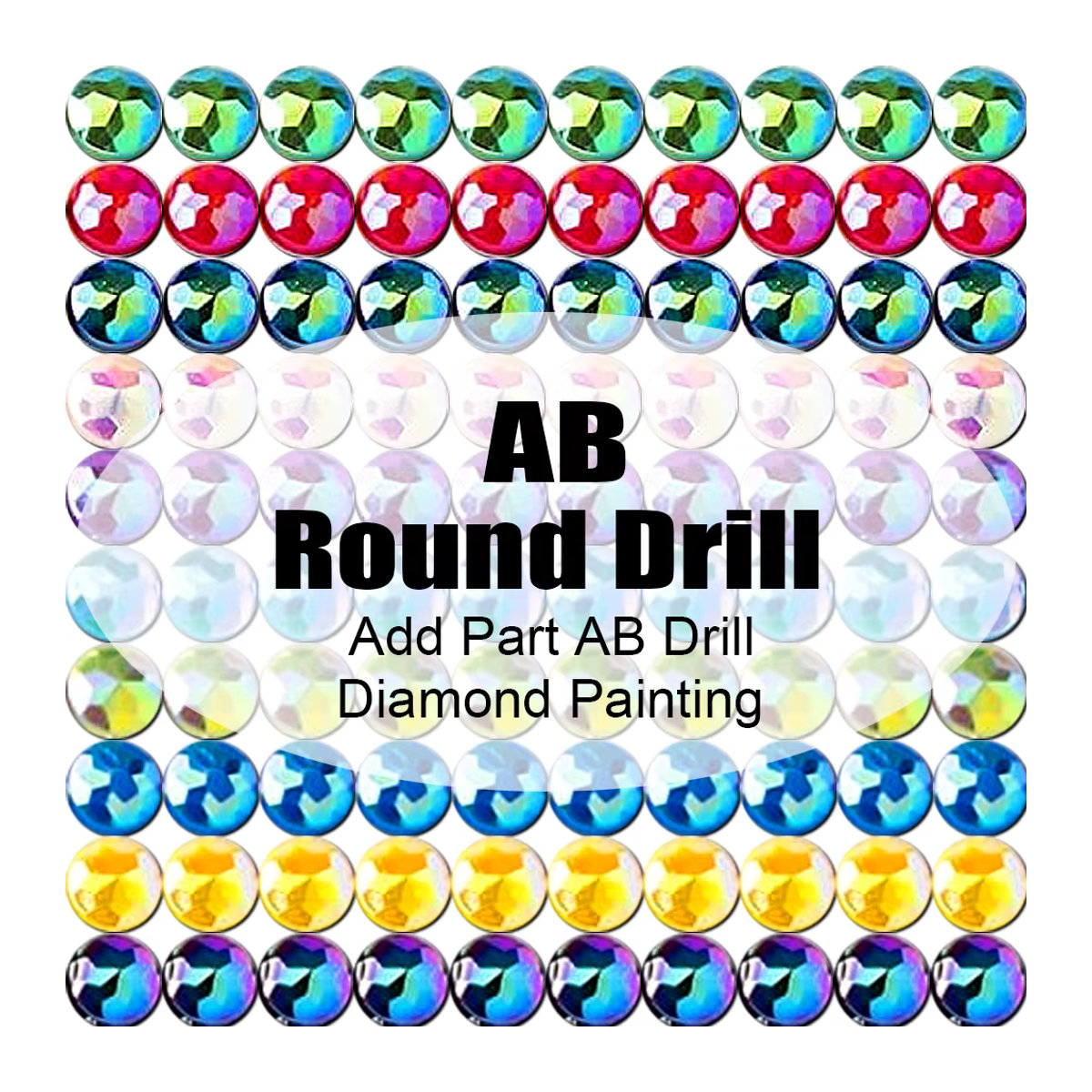 HOMFUN DIY 5D Diamantmalerei Set mit 120 Farben und AB-Steinen in Mehrfarbig - Bild 3