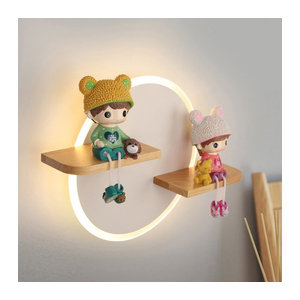 Homocean LED Wandleuchte Einhorn aus Keramik für das Kinderzimmer in Bunt