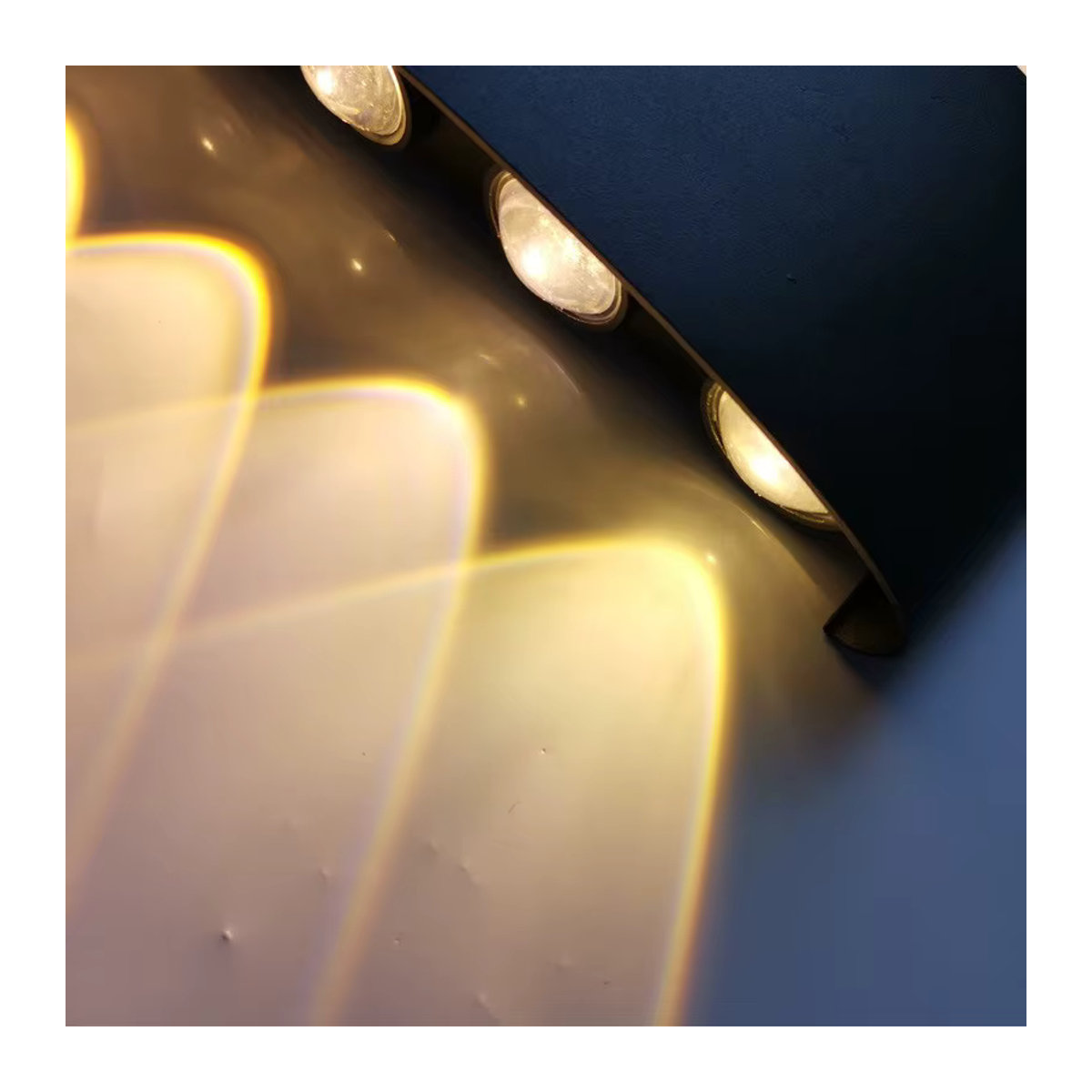 Homocean LED Wandleuchte im skandinavischen Design aus Kunststoff, Schwarz, Up-Down Wandlampe für Schlafzimmer und Korridor - Bild 5