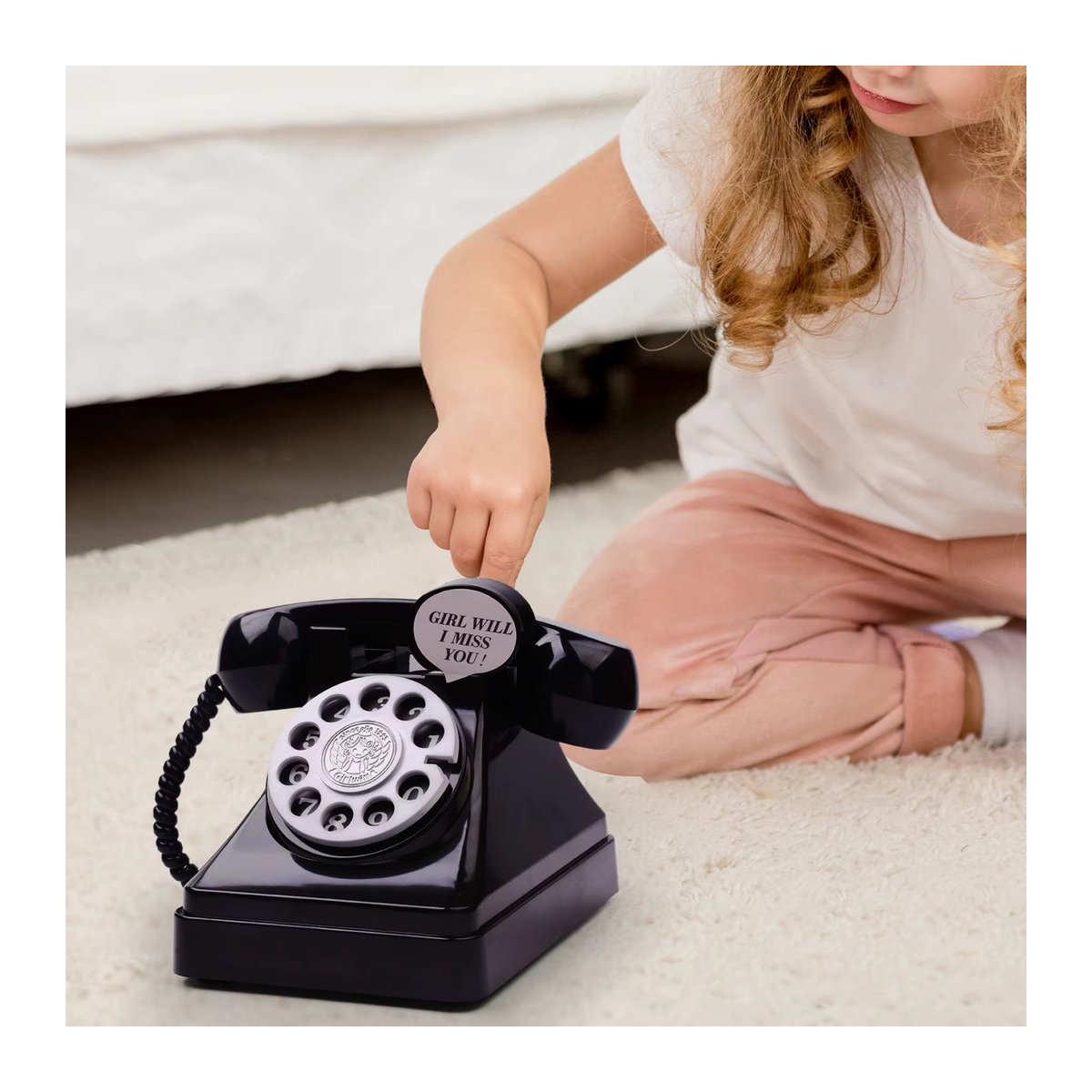 Homyl Münzbank Cartoon Vintage Telefon als Sparschwein aus Kunststoff, mehrfarbig - Bild 5