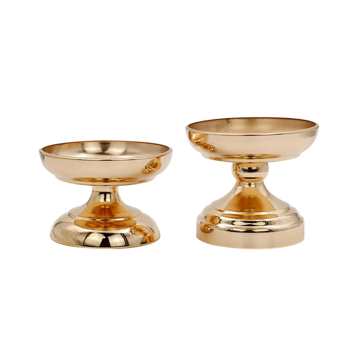 Homyl Obstteller und Dessertteller aus Metall in Gold, rund und stehend - Bild 6