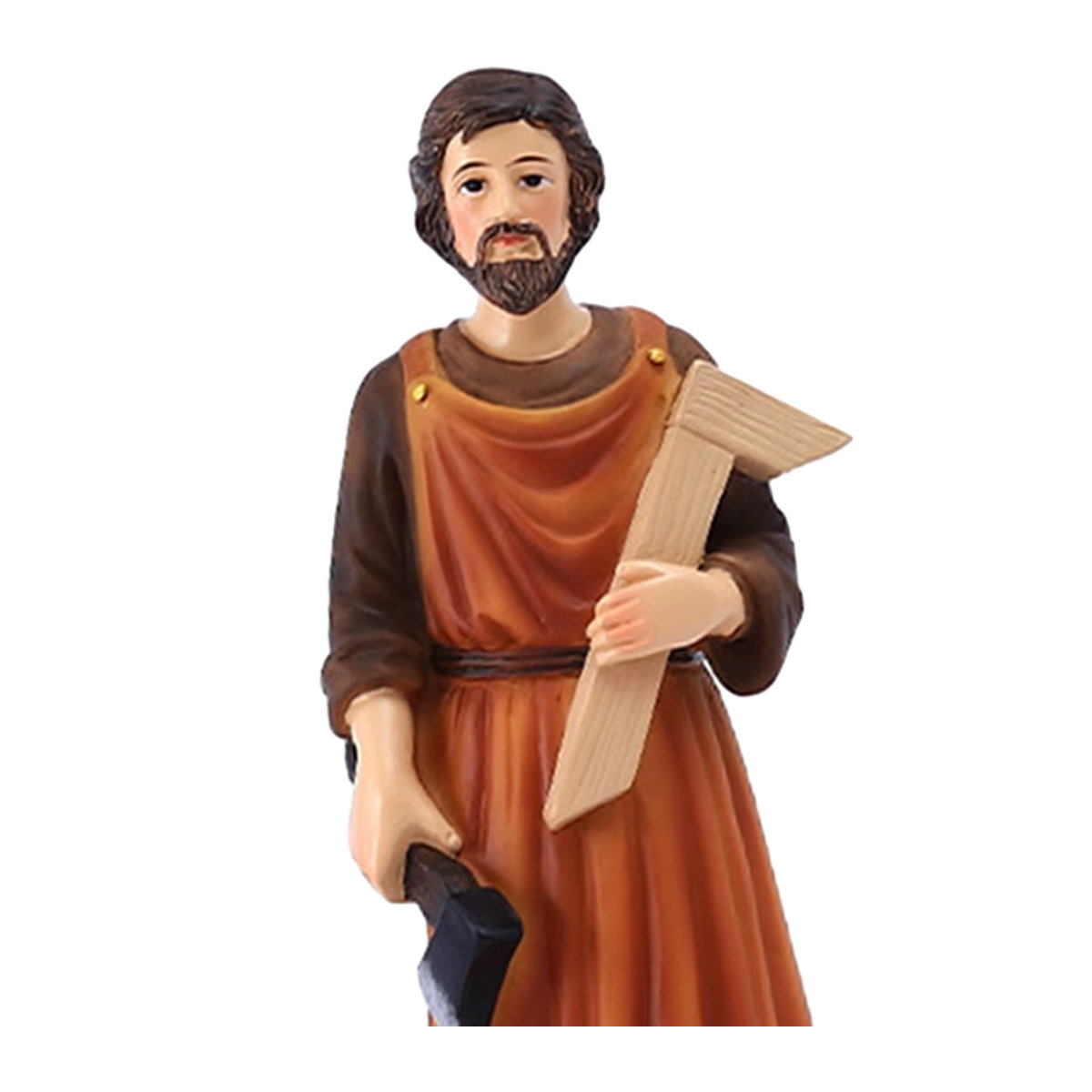 Homyl St. Joseph Statue aus Kunstharz in Mehrfarbig als dekorative christliche Figur für deine Innendekoration - Bild 4