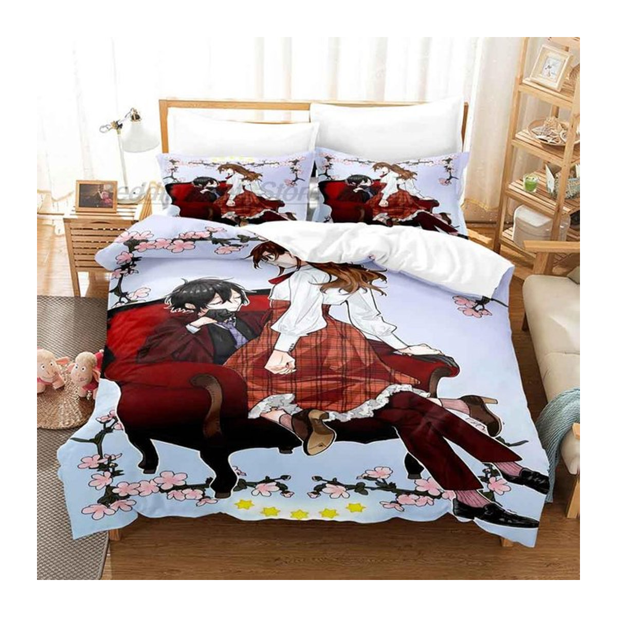 Horimiya Anime Bettwäsche Set mit Reißverschluss für Einzelbetten B/H: 135 x 200 cm - Bild 1