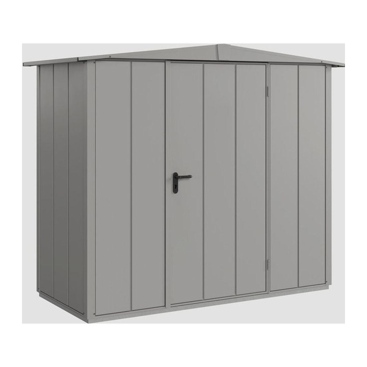 Hörmann Ecostar Gerätehaus Elegant-S aus Metall in Grau, B/H/T: 238 x 216 x 107,8 cm - Bild 4