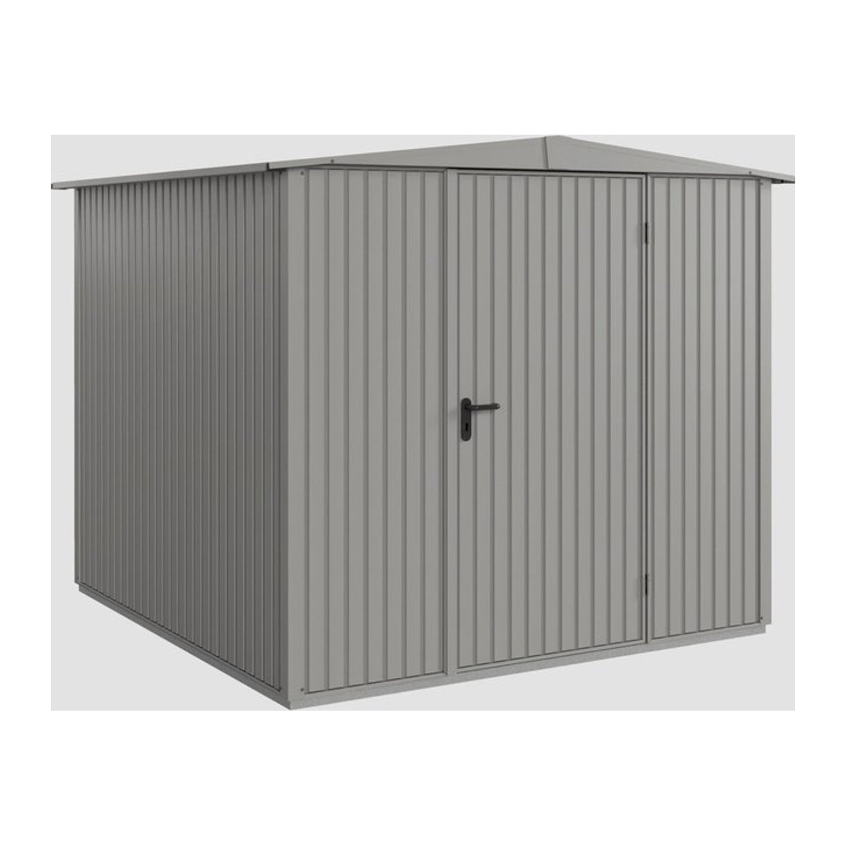 Hörmann Ecostar Gerätehaus Trend-S aus Metall in Grau B/H/T: 238 x 216 x 266 cm - Bild 3