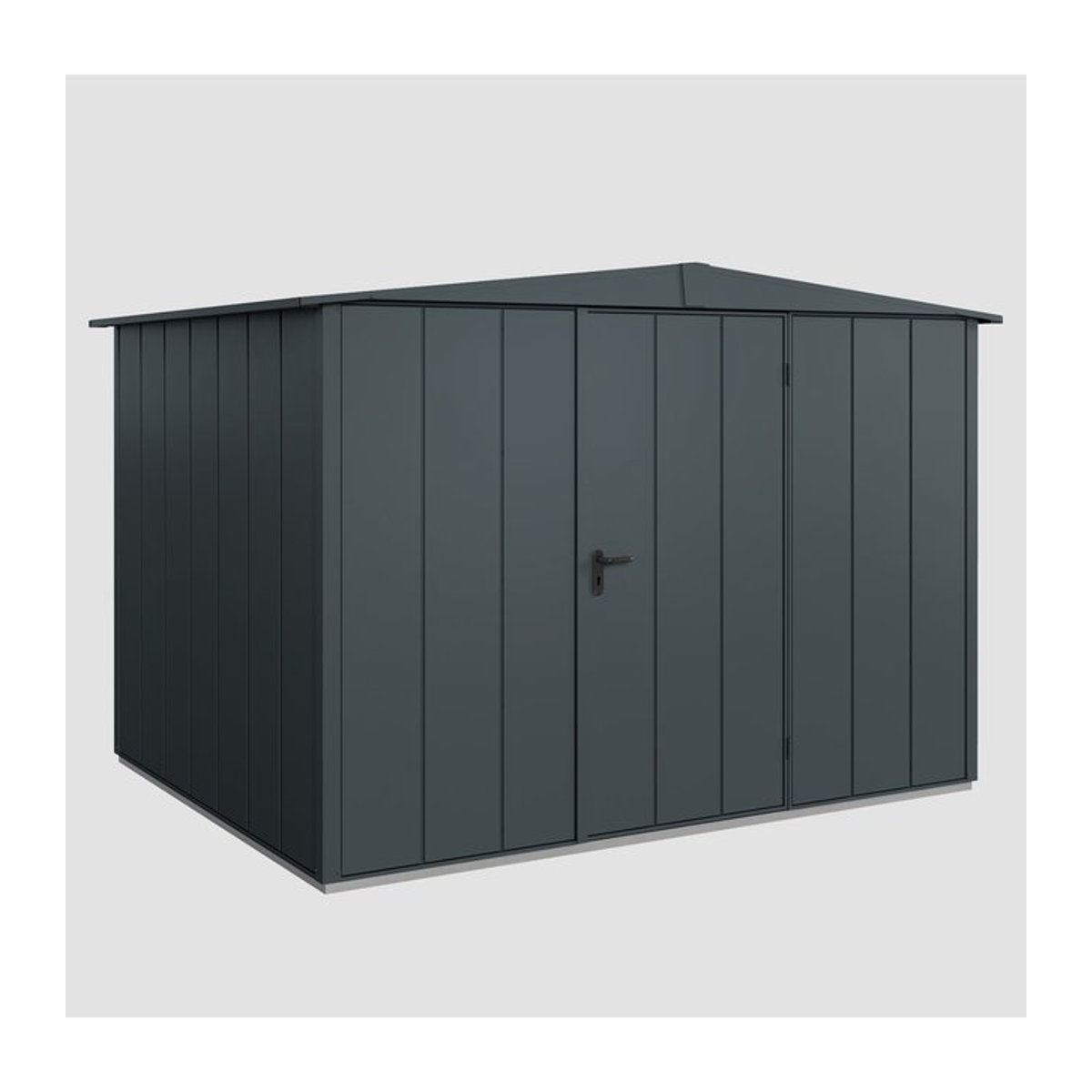 Hörmann Ecostar Metall-Gerätehaus Elegant mit Satteldach in Anthrazit, B/H/T: 324 x 219,4 x 316 cm - Bild 3