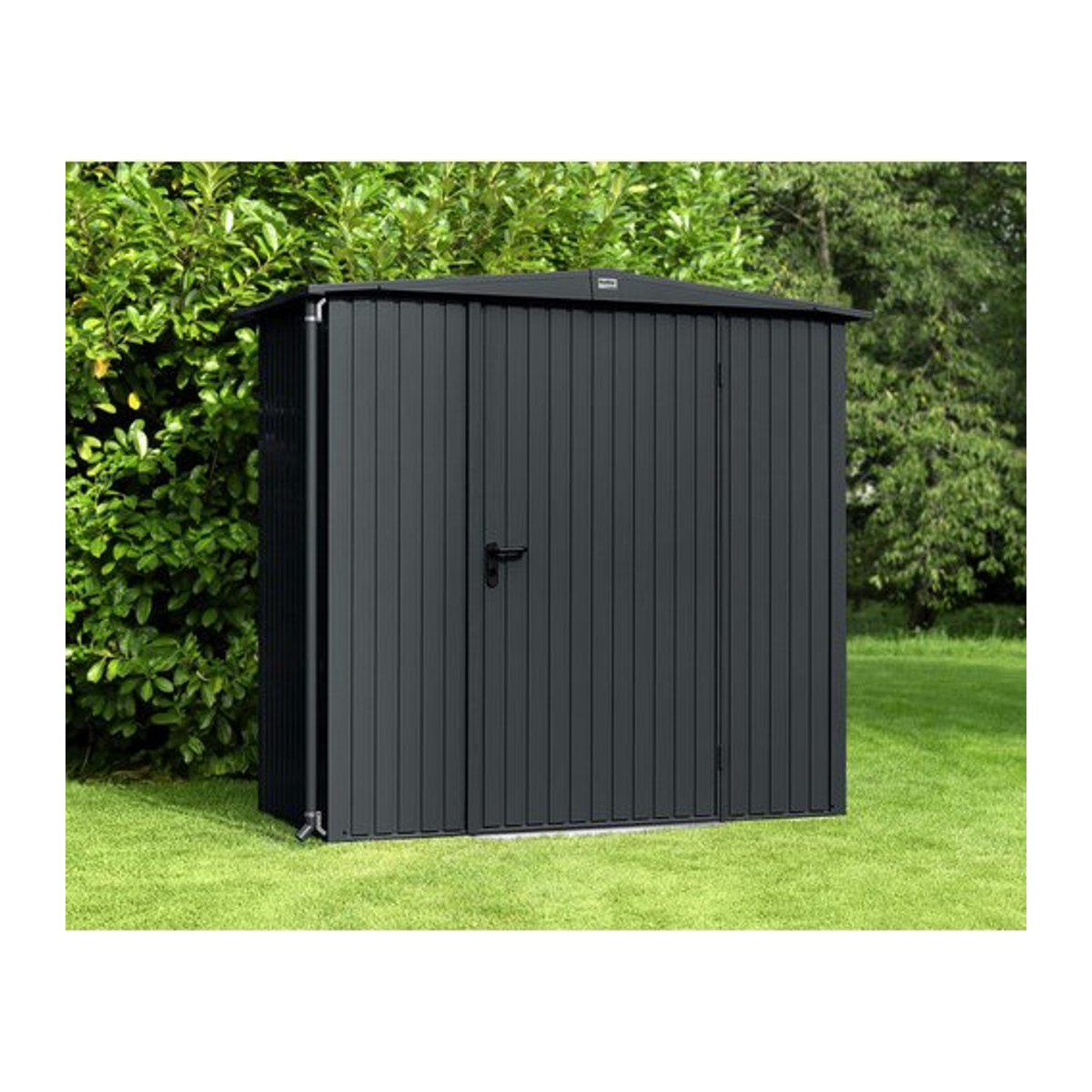 Hörmann Ecostar Metall-Gerätehaus Trend mit Satteldach in Anthrazit, B/H/T: 258,8 x 216 x 121,3 cm - Bild 1