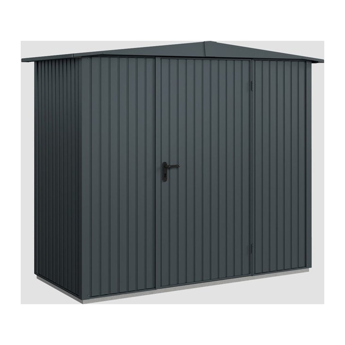 Hörmann Ecostar Metall-Gerätehaus Trend mit Satteldach in Anthrazit, B/H/T: 258,8 x 216 x 121,3 cm - Bild 3