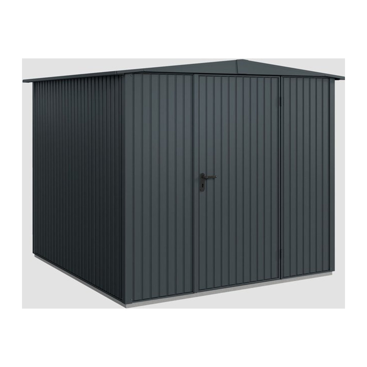 Hörmann Ecostar Metall-Gerätehaus Trend mit Satteldach in Anthrazitgrau, B/H/T: 258,8 x 216 x 248 cm - Bild 5