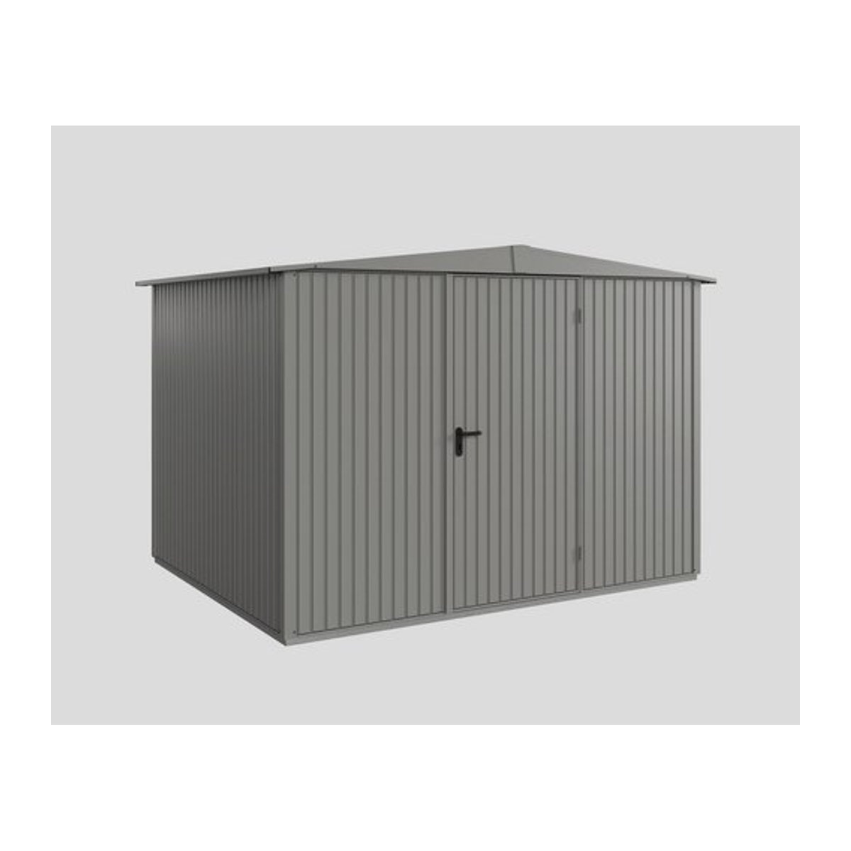 Hörmann Ecostar Metall-Gerätehaus Trend mit Satteldach in Grau, B/H/T: 324 x 219,4 x 306 cm - Bild 1