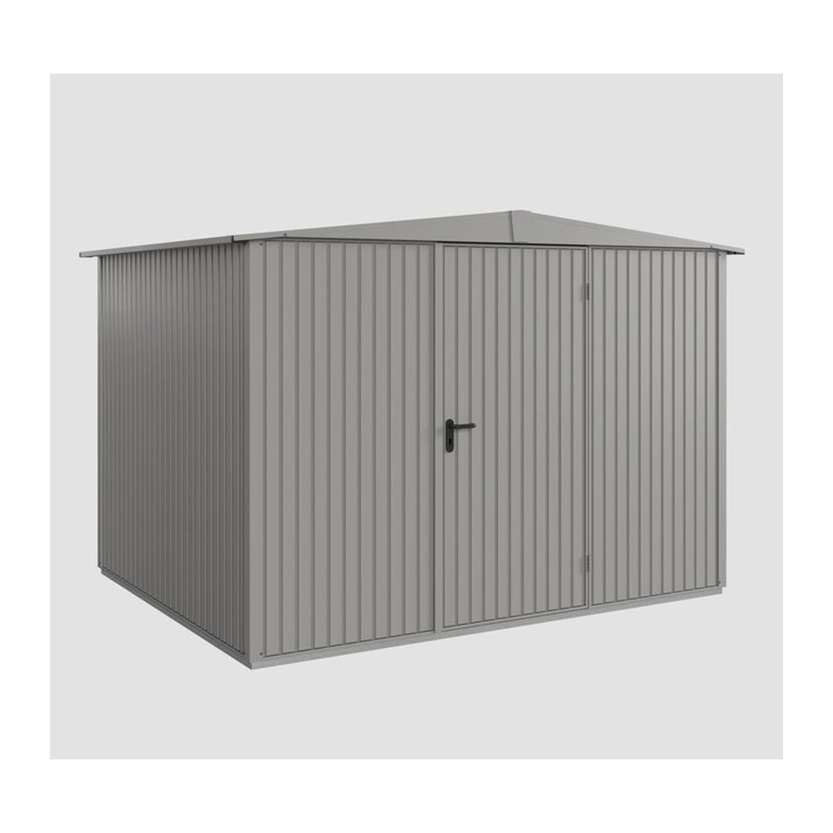 Hörmann Ecostar Metall-Gerätehaus Trend mit Satteldach in Grau, B/H/T: 324 x 219,4 x 306 cm - Bild 3
