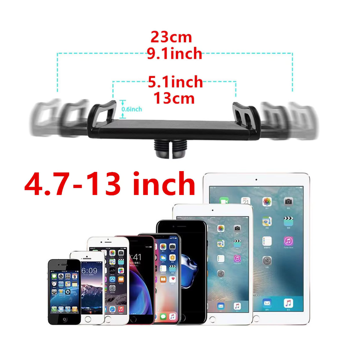 Hot Pada Universal Tablet und Laptop Halterung in Schwarz für 4-13 Zoll mit Clamp Clip - Bild 2