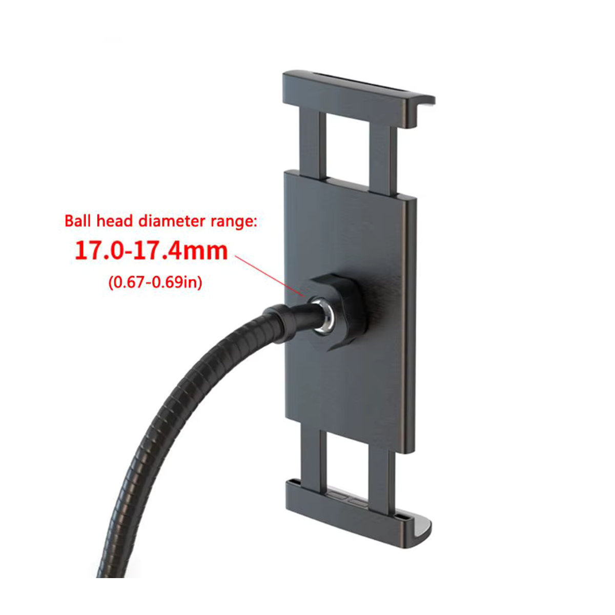 Hot Pada Universal Tablet und Laptop Halterung in Schwarz für 4-13 Zoll mit Clamp Clip - Bild 4