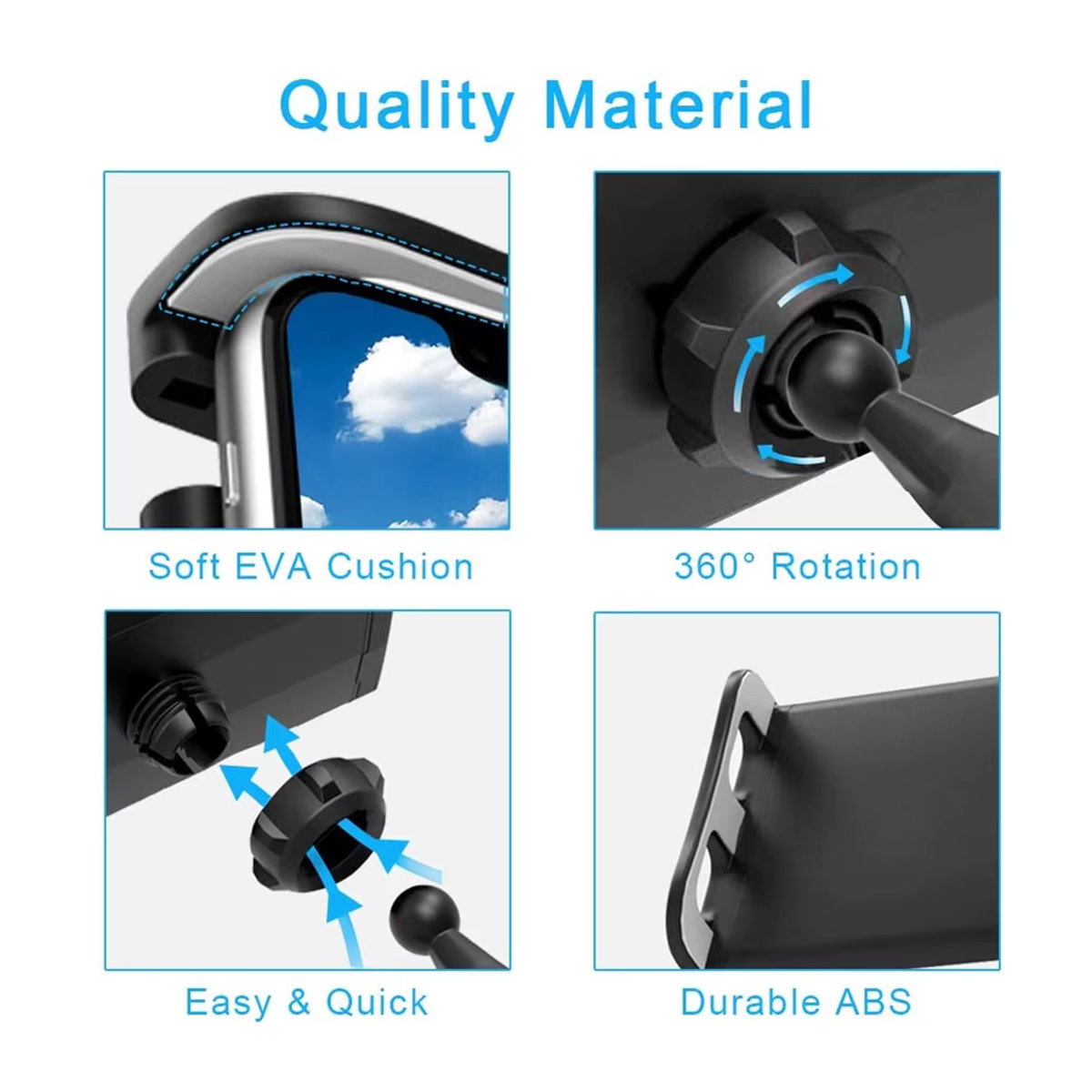 Hot Pada Universal Tablet und Laptop Halterung in Schwarz für 4-13 Zoll mit Clamp Clip - Bild 6