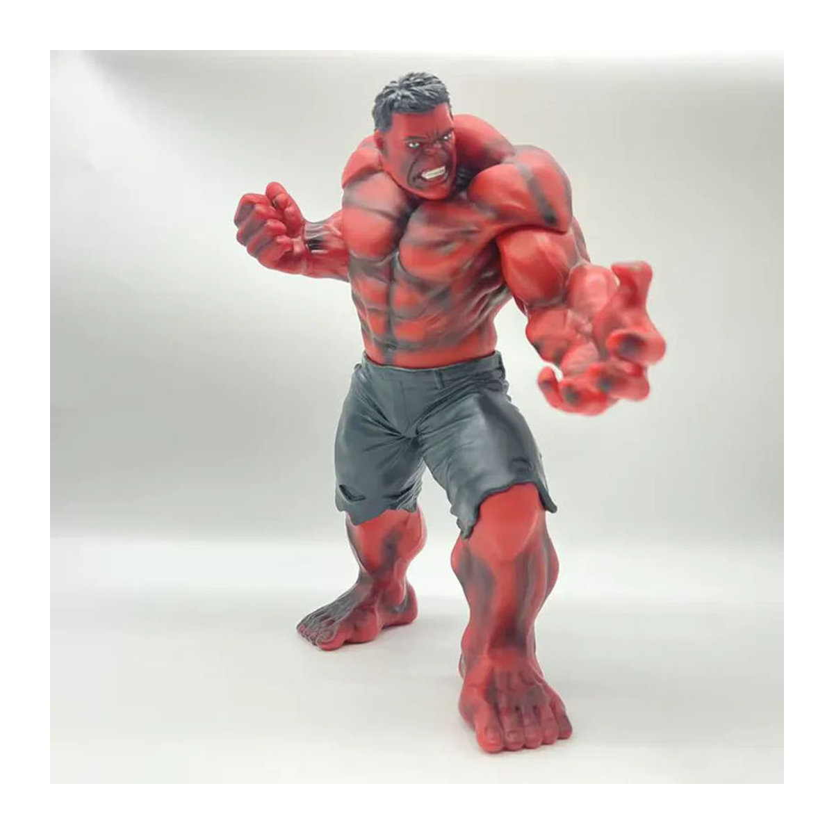 Hot Toys Hulk Roter Riese Actionfigur aus Kunststoff, Höhe: 20 cm, Farbe: Rot/Mehrfarbig - Bild 6