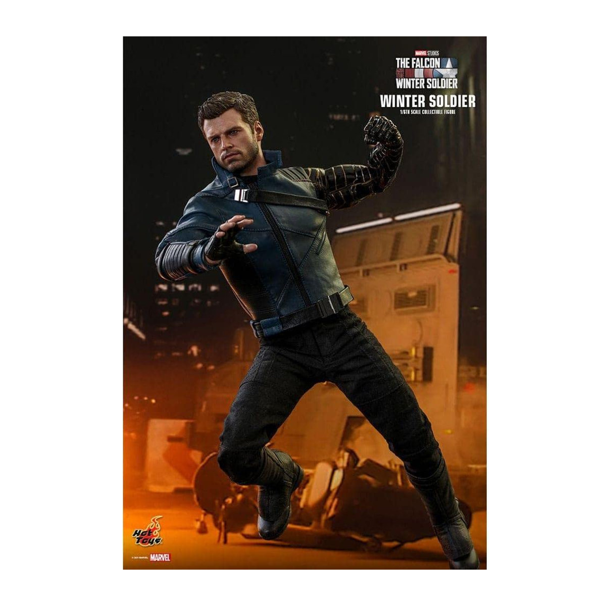 Hot Toys Superheldenfigur Falcon & Winter Soldier im 1/6 Maßstab in Schwarz - Bild 2