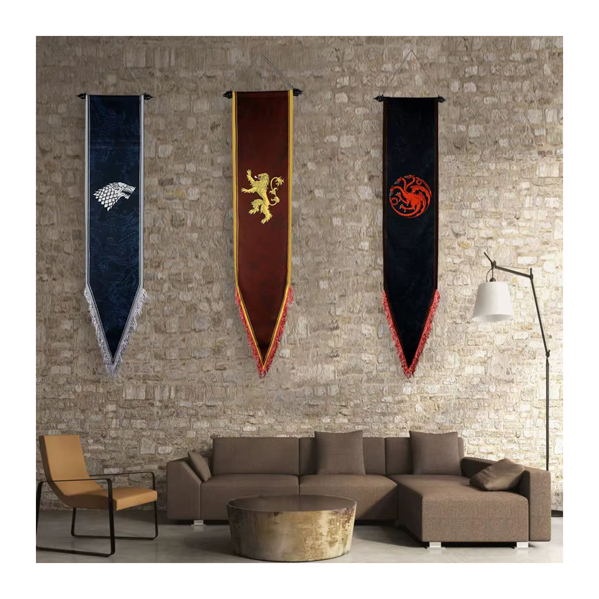 Hot Toys Vintage Dekoration Flagge aus Textil in Mehrfarbig mit Schnur zum Aufhängen - Bild 2