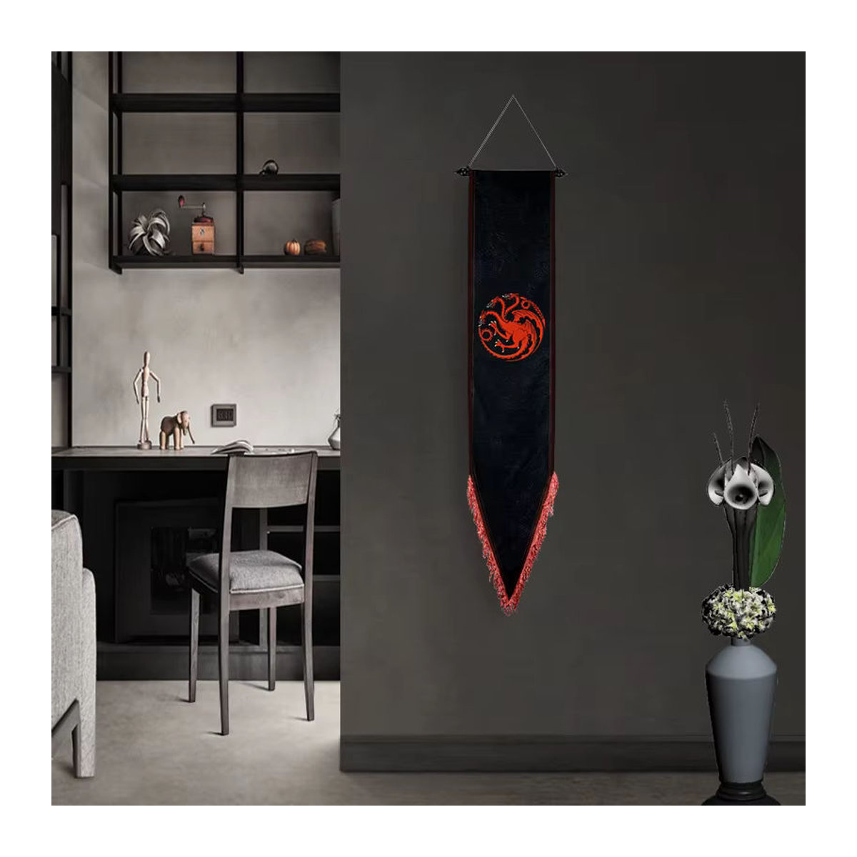 Hot Toys Vintage Dekoration Flagge aus Textil in Mehrfarbig mit Schnur zum Aufhängen - Bild 5