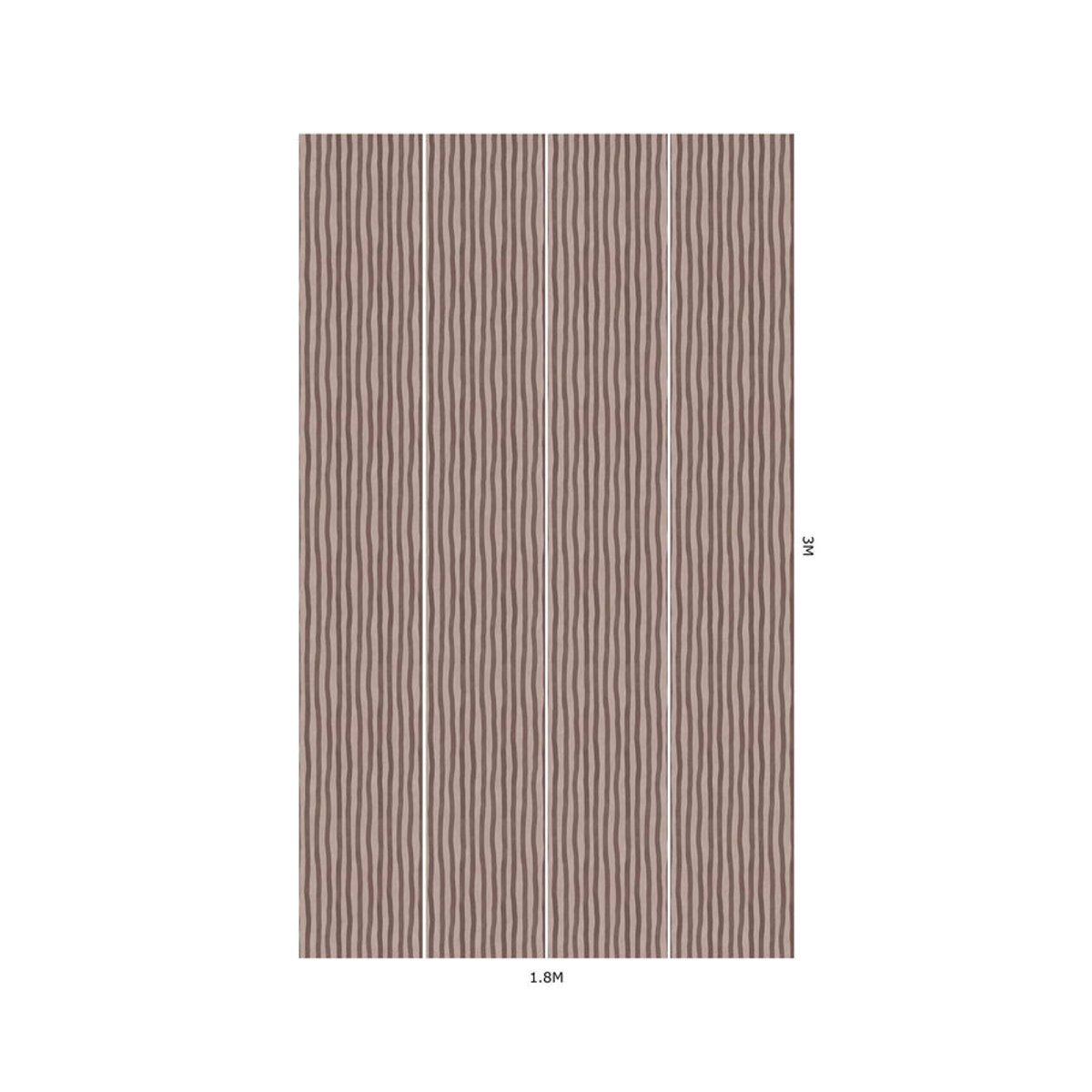 House of Hackney Tapete Artists Stripe in Carnelian Rot Bunt aus Vlies - Bild 4