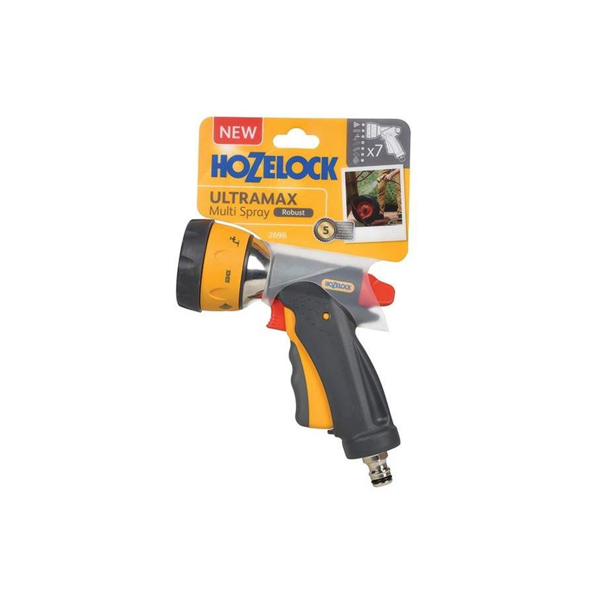 Hozelock 2698 Ultra Max Mehrfach-Spritzpistole in tropischer Regenwald-Farbe - Bild 2