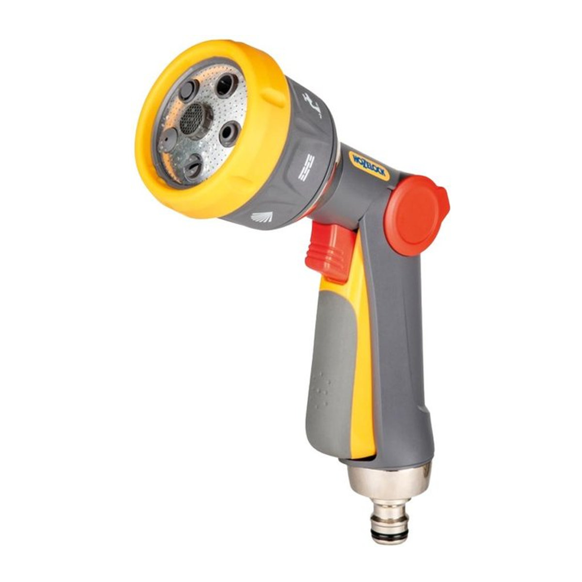 Hozelock Multi Plus Gartenschlauch Spritzpistole für manuelle Bewässerung in Gelb - Bild 1