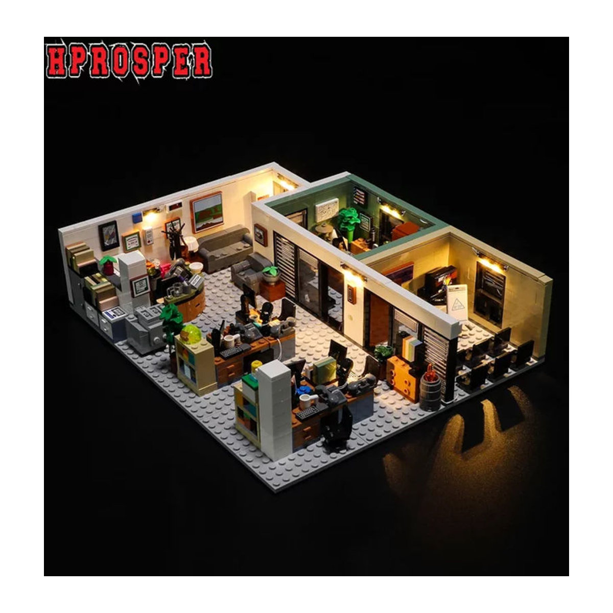 Hprosper 5V LED-Tischlampe mit Batteriekasten für Lego 21336 - Bild 1