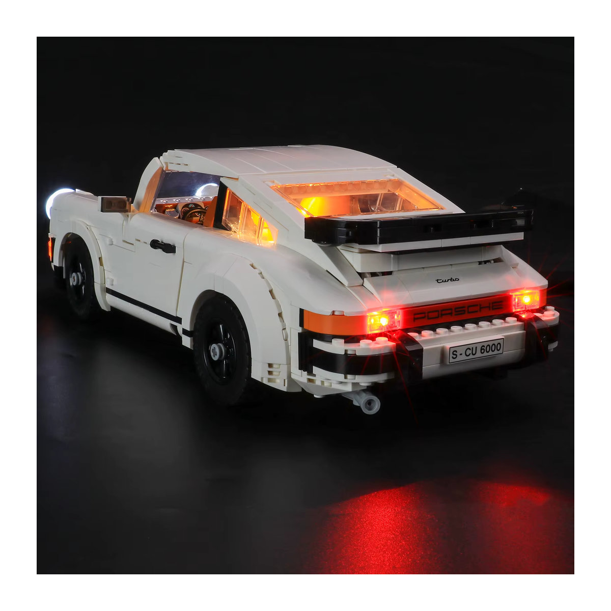 Hprosper LED-Licht für 10295 Creator Expert Porsche 911 Auto-Dekorationslampe mit Batteriekasten in Weiß - Bild 2