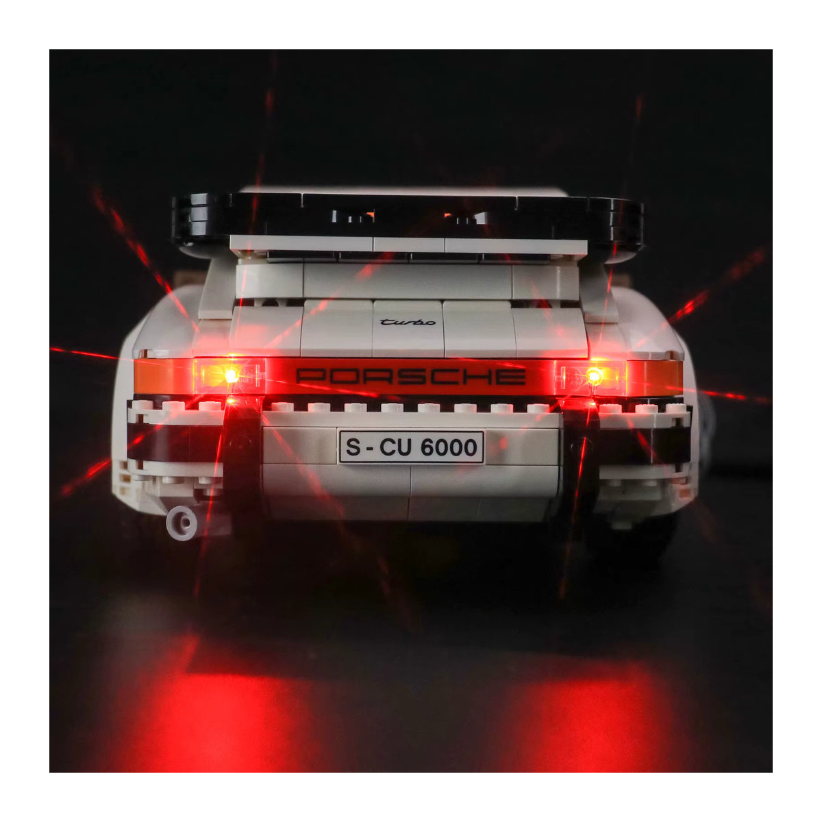 Hprosper LED-Licht für 10295 Creator Expert Porsche 911 Auto-Dekorationslampe mit Batteriekasten in Weiß - Bild 4