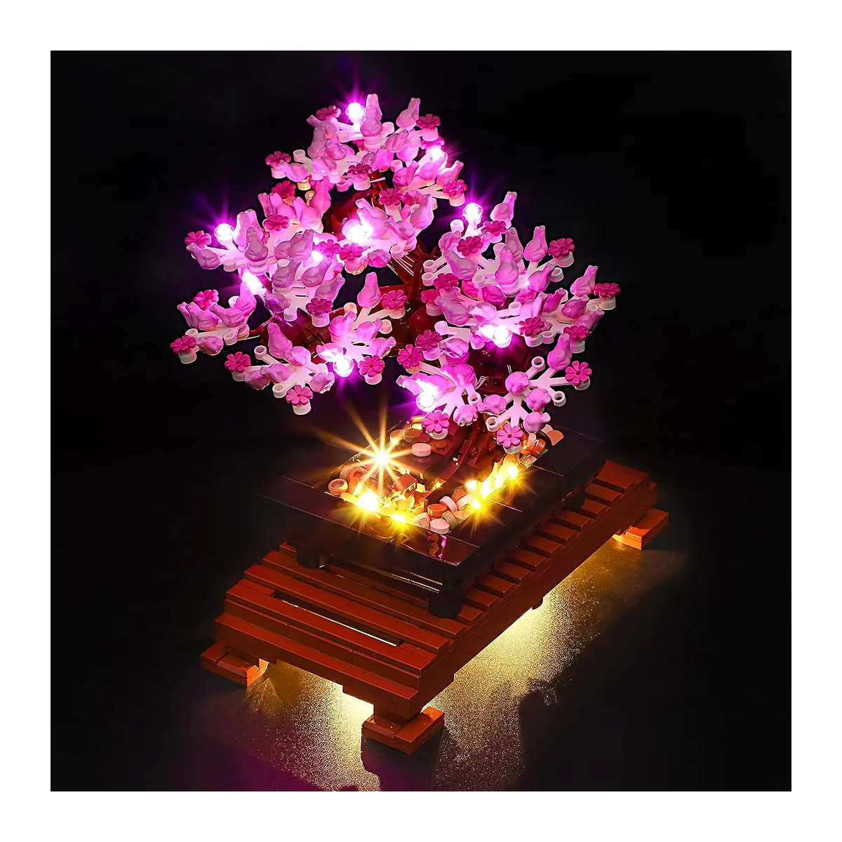 Hprosper LED-Licht für Creator Expert Bonsai-Baum 10281, dekorative Lampe in Grün mit Batteriekasten - Bild 3