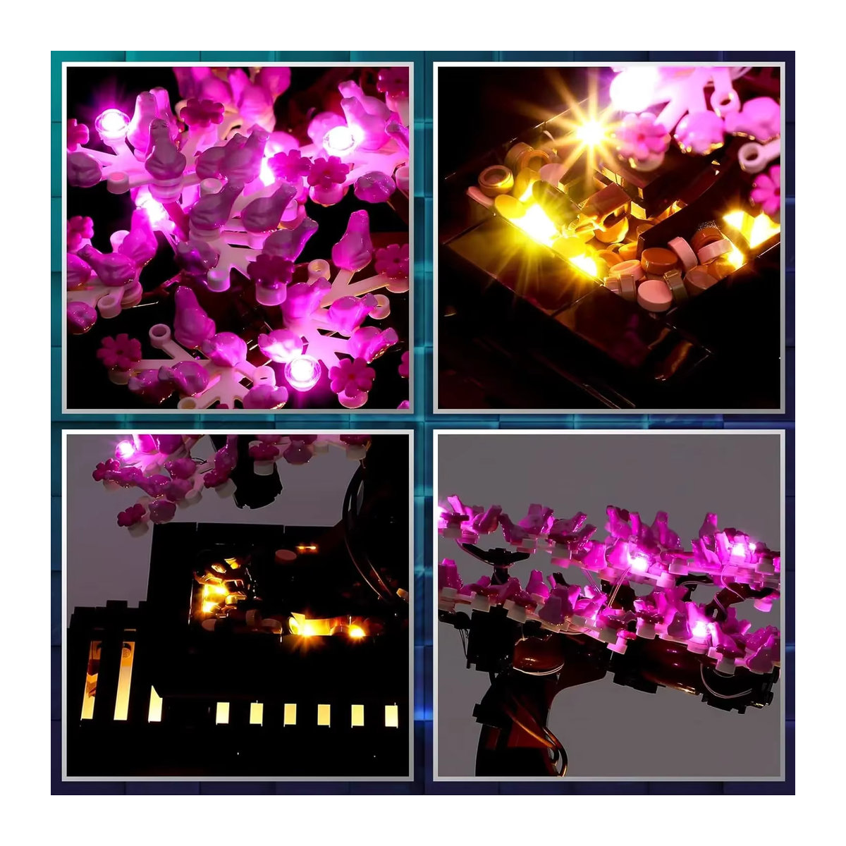 Hprosper LED-Licht für Creator Expert Bonsai-Baum 10281, dekorative Lampe in Grün mit Batteriekasten - Bild 5