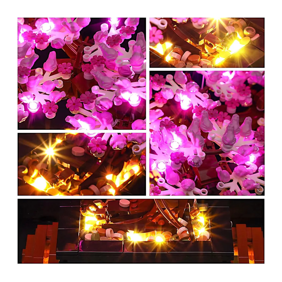 Hprosper LED-Licht für Creator Expert Bonsai-Baum 10281, dekorative Lampe in Grün mit Batteriekasten - Bild 6