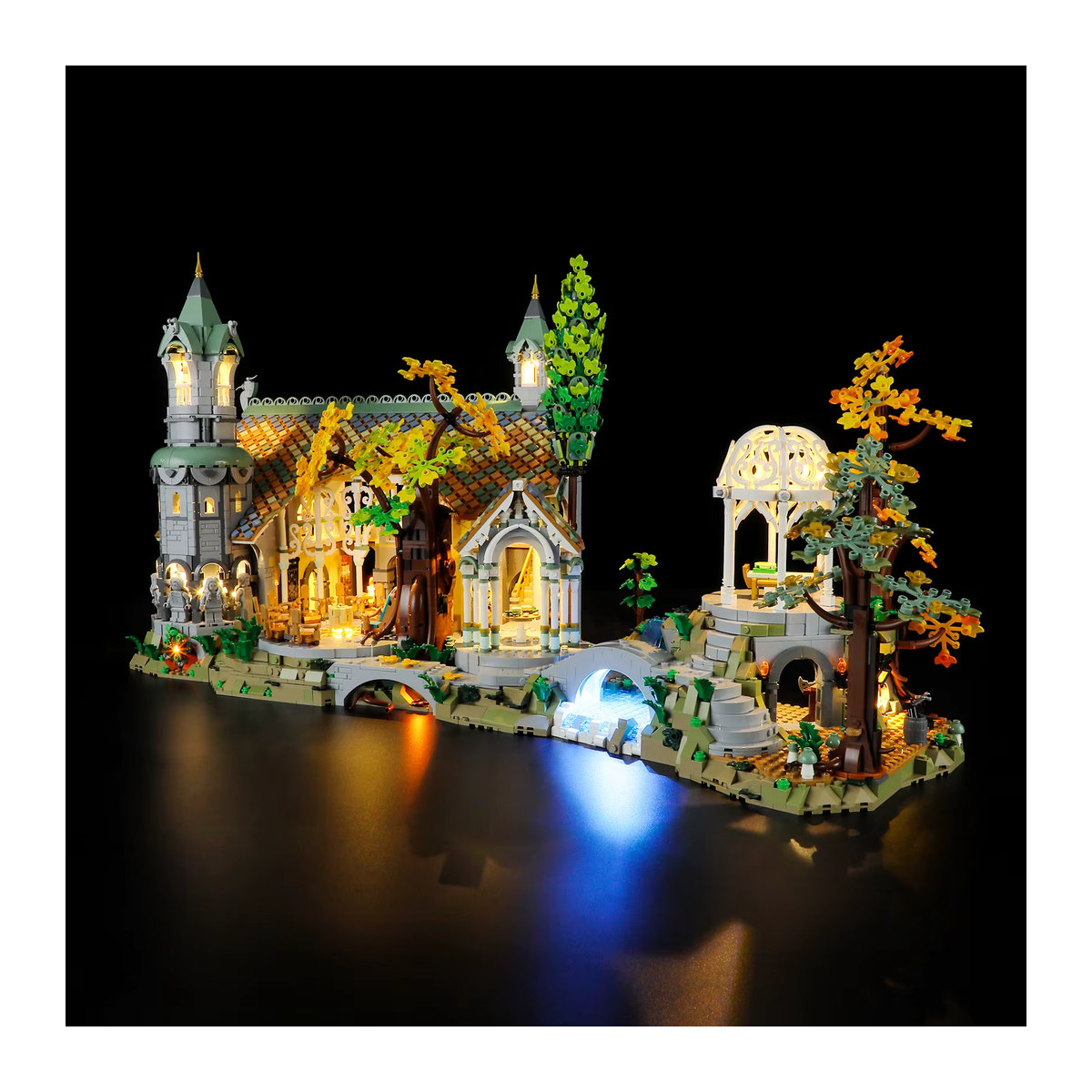 HPROSPER LED-Licht für LEGO Icons 10316 Der Herr der Ringe Rivendell, dekorative Lampe in Weiß mit Batteriekasten - Bild 2
