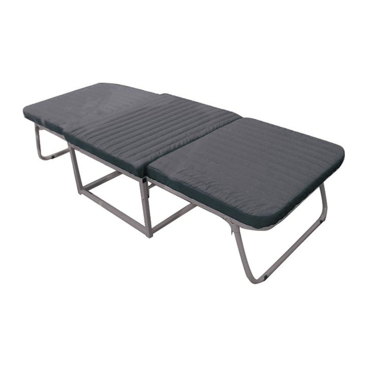 HTI-Living Klappbett Annkatrin aus Metall in Grau mit Aluminium und Polyester - Bild 1