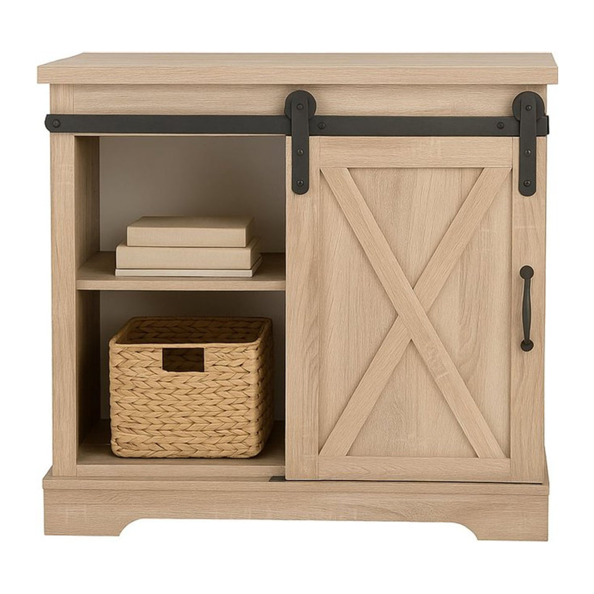 HTI-Living Sideboard Thekla in Eiche Natur im Landhausstil mit Schiebetür - Bild 1