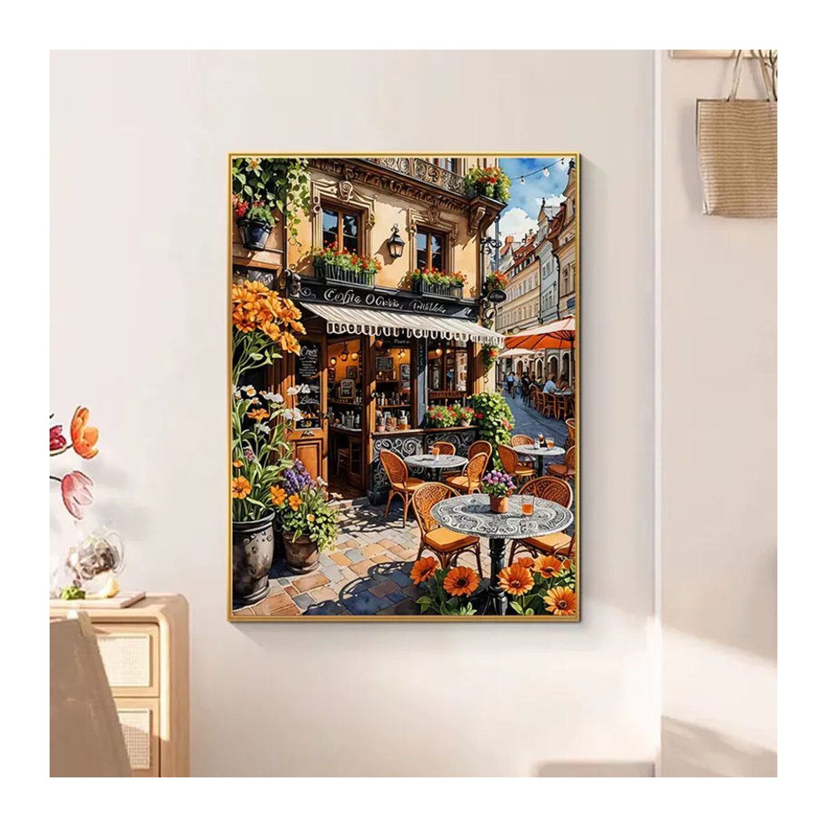 Huacan 5D Diamant-Mosaik-Set DIY-Stickerei in Mehrfarbig mit runden und quadratischen Elementen zur Wanddekoration - Bild 2