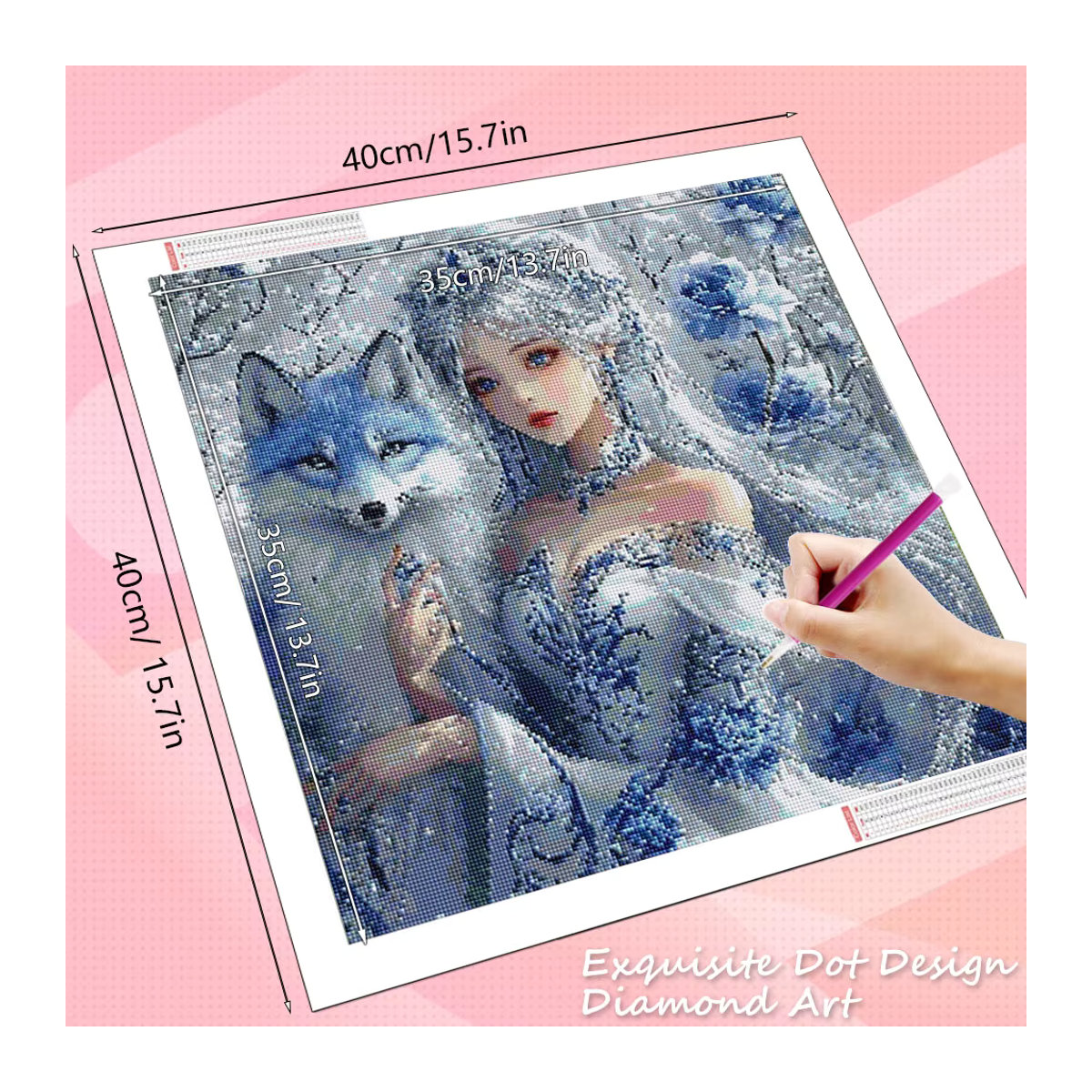 HUACAN Diamant-Mosaik Set für Kinder mit Tierporträt als mehrfarbige Wanddekoration - Bild 2