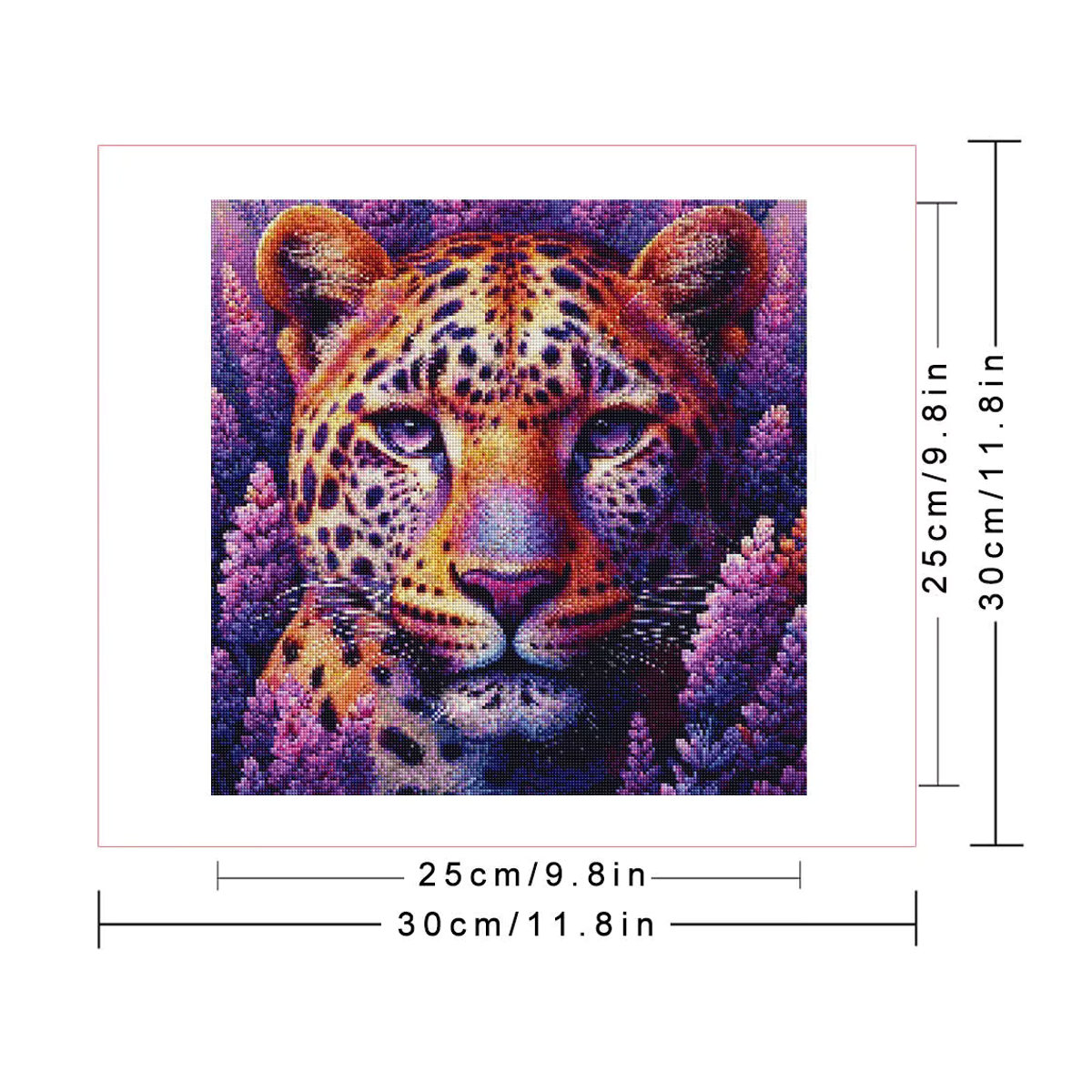 Huacan Diamant-Mosaik Set mit Leoparden-Tier-Motiv in Mehrfarbig für Wandkunst - Bild 2