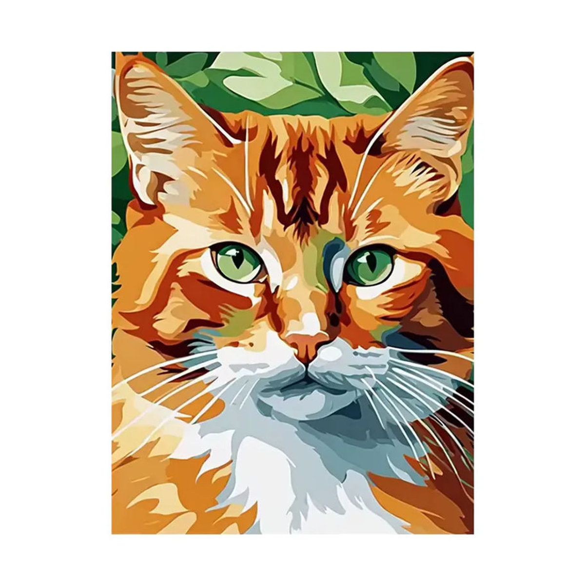 Huacan Malen nach Zahlen Set mit Katzen-Motiv als DIY Ölgemälde in Mehrfarbig - Bild 4