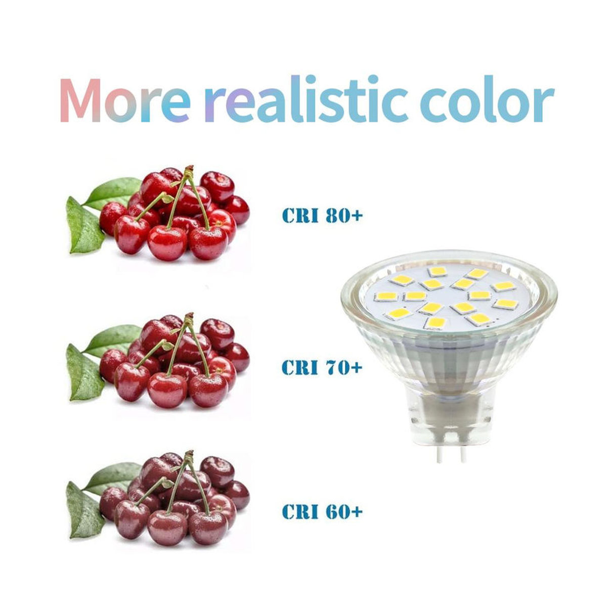HuaJin Lighting 10 Stück MR11 LED-Lampen GU4 AC 12V 3W Warmweiß Mini-Strahler aus Glas mit 120 Grad Abstrahlwinkel ohne Flimmern - Bild 2