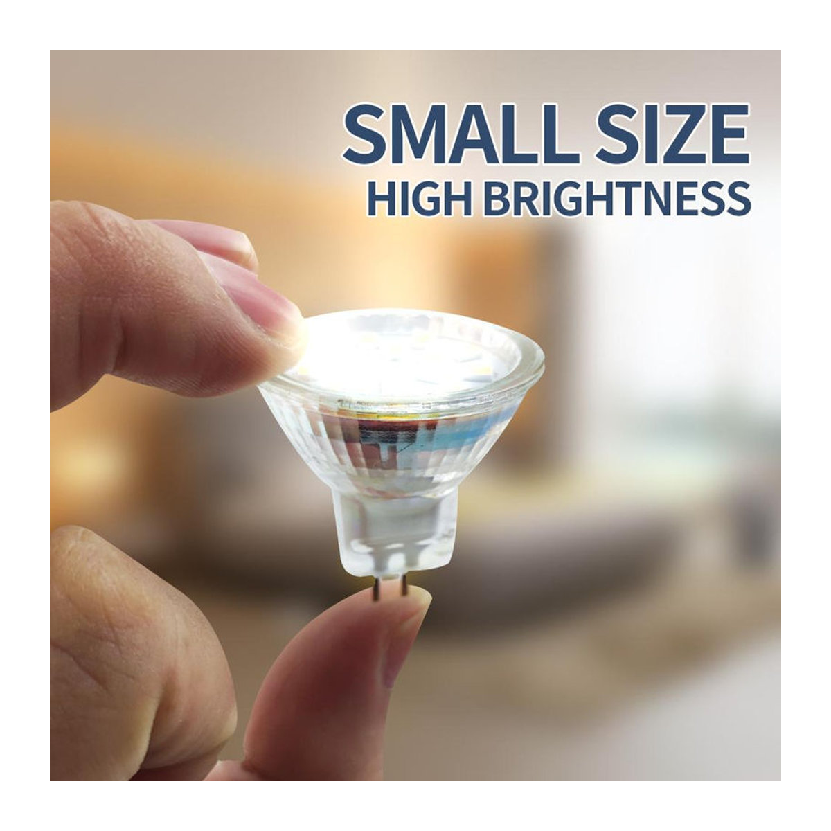HuaJin Lighting 10er Set MR11 LED-Lampen GU4 AC 12V 3W Kaltweiß Mini-Strahler aus Glas - Bild 6