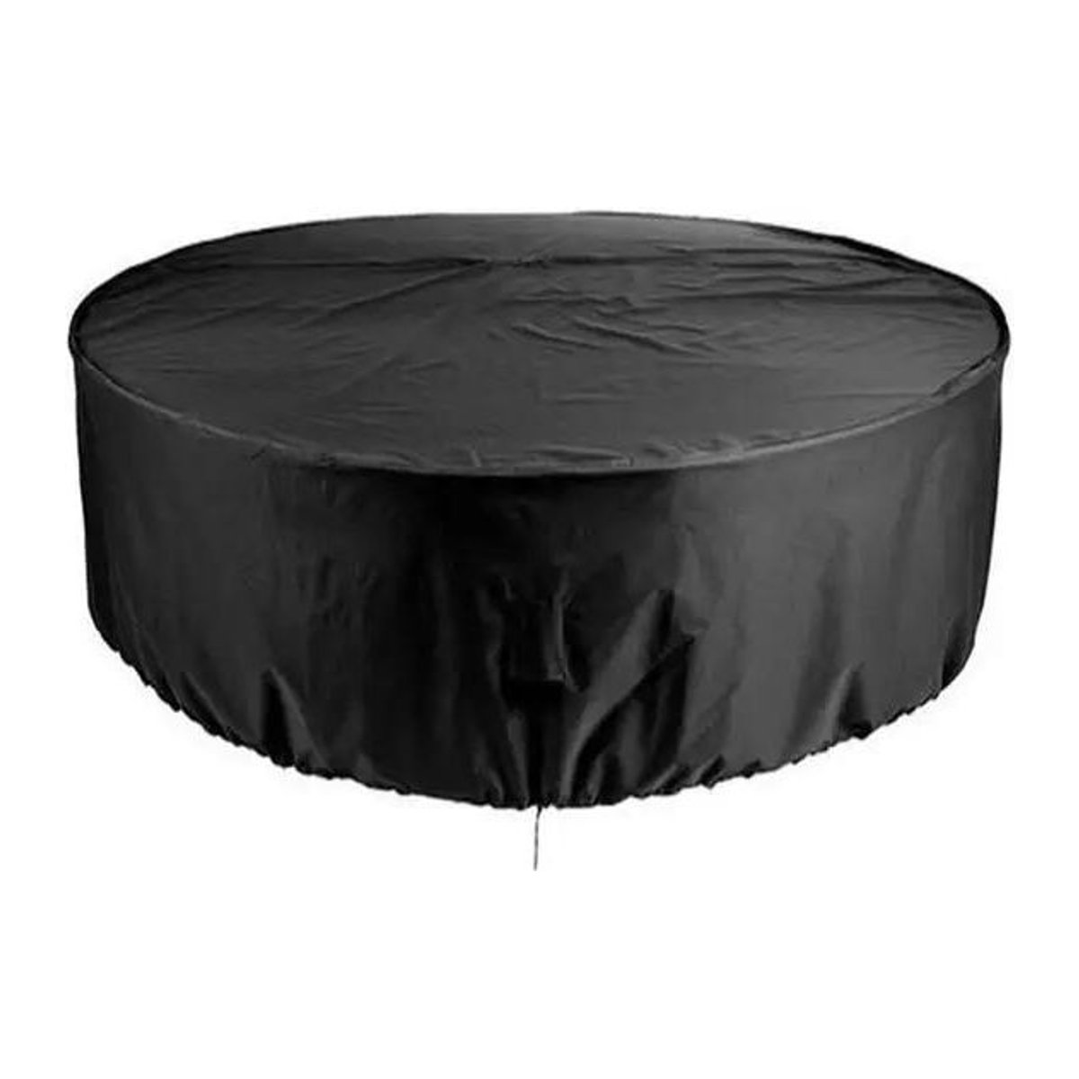 Huapate Staubdichte Cove-Abdeckung rund, wasserdicht für Gartenmöbel, Schwarz, B: 120 cm, T: 75 cm - Bild 1