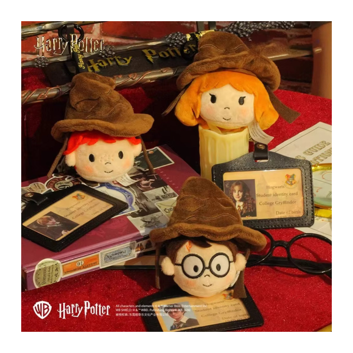 HUGKIS Harry Potter Plüschtier Sortiermütze als Rucksack und hängende Dekoration in Braun - Bild 3
