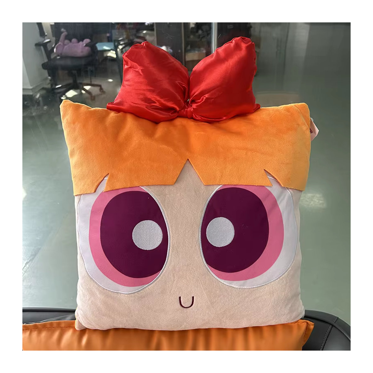 HUGKIS Powerpuff Girls Plüschkissen quadratisch, gelb und mehrfarbig, Breite: 38 cm - Bild 2
