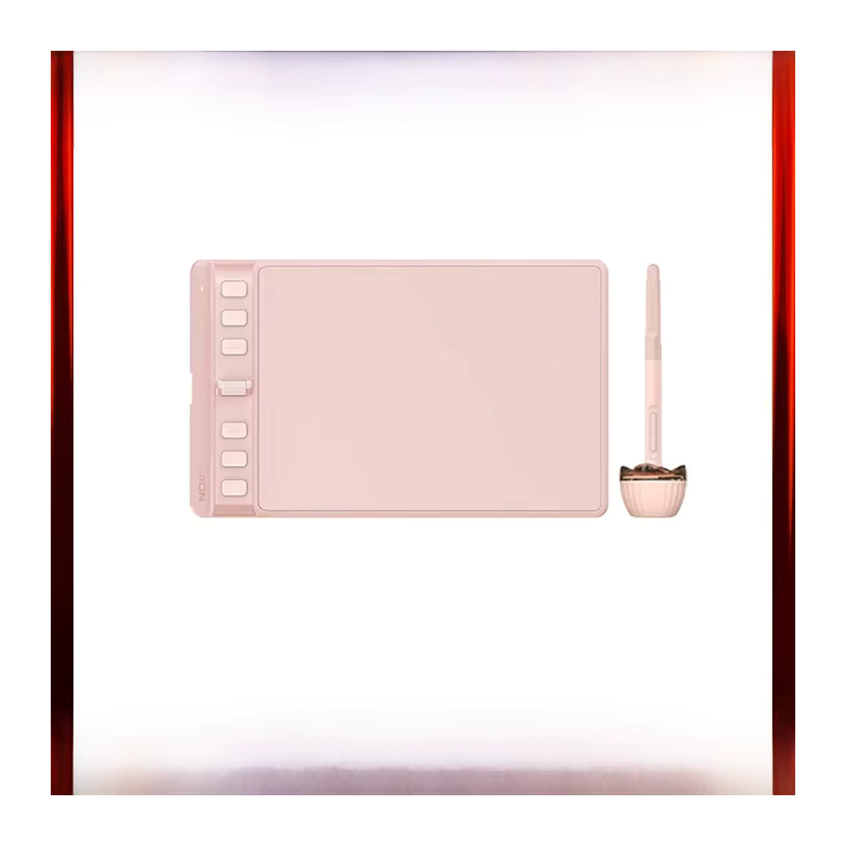 Huion Inspiroy 2 S H641P Grafiktablett in Rosa mit 6 Express-Tasten für Android, Mac und Windows - Bild 4