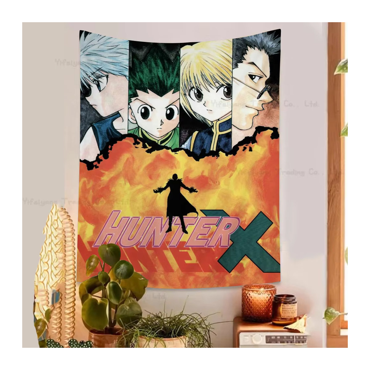 Hunter X Hunter Anime Wandteppich Bilibili Kunstdruck Wandbehang Mehrfarbig B/H: 50 x 70 cm - Bild 3
