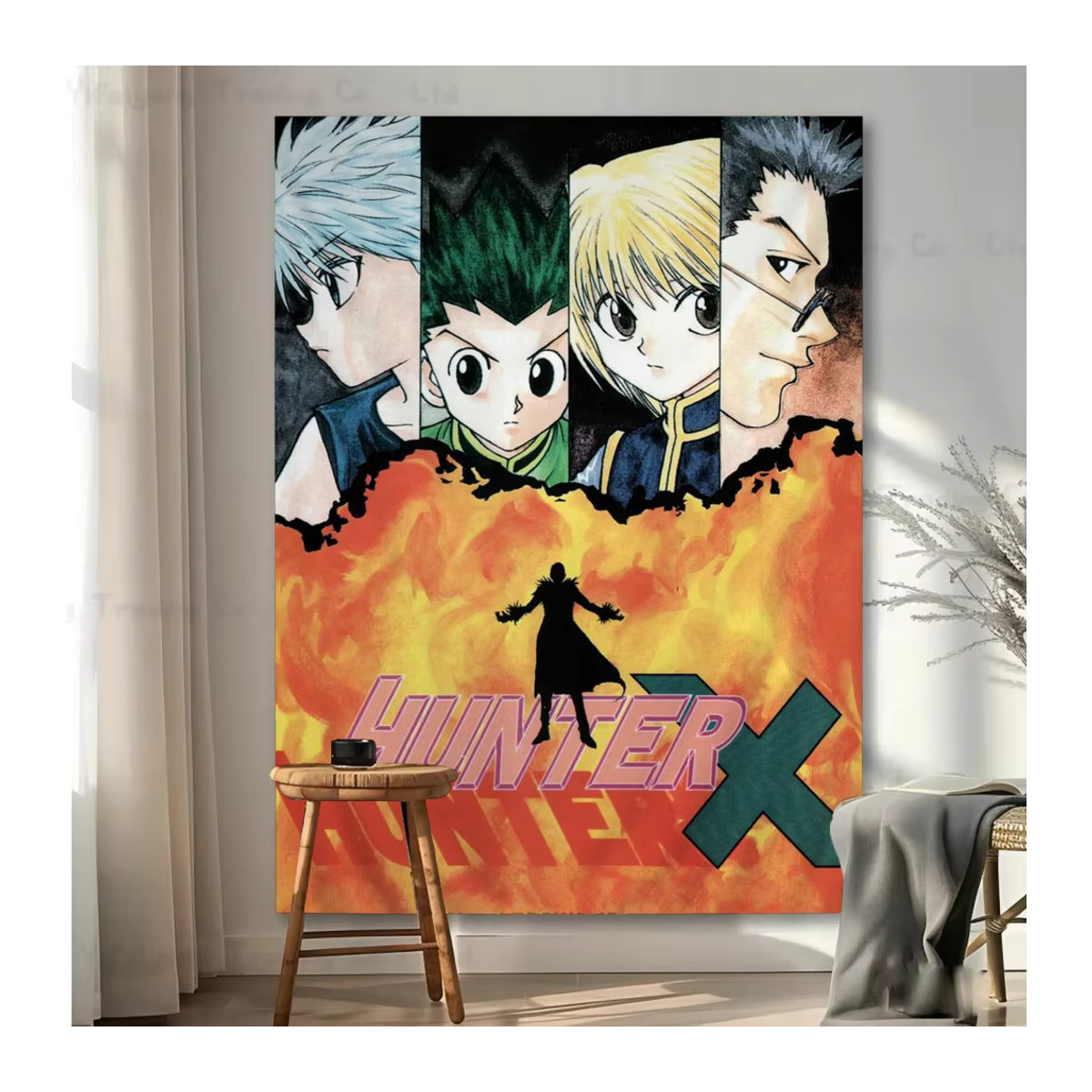 Hunter X Hunter Anime Wandteppich Bilibili Kunstdruck Wandbehang Mehrfarbig B/H: 50 x 70 cm - Bild 4
