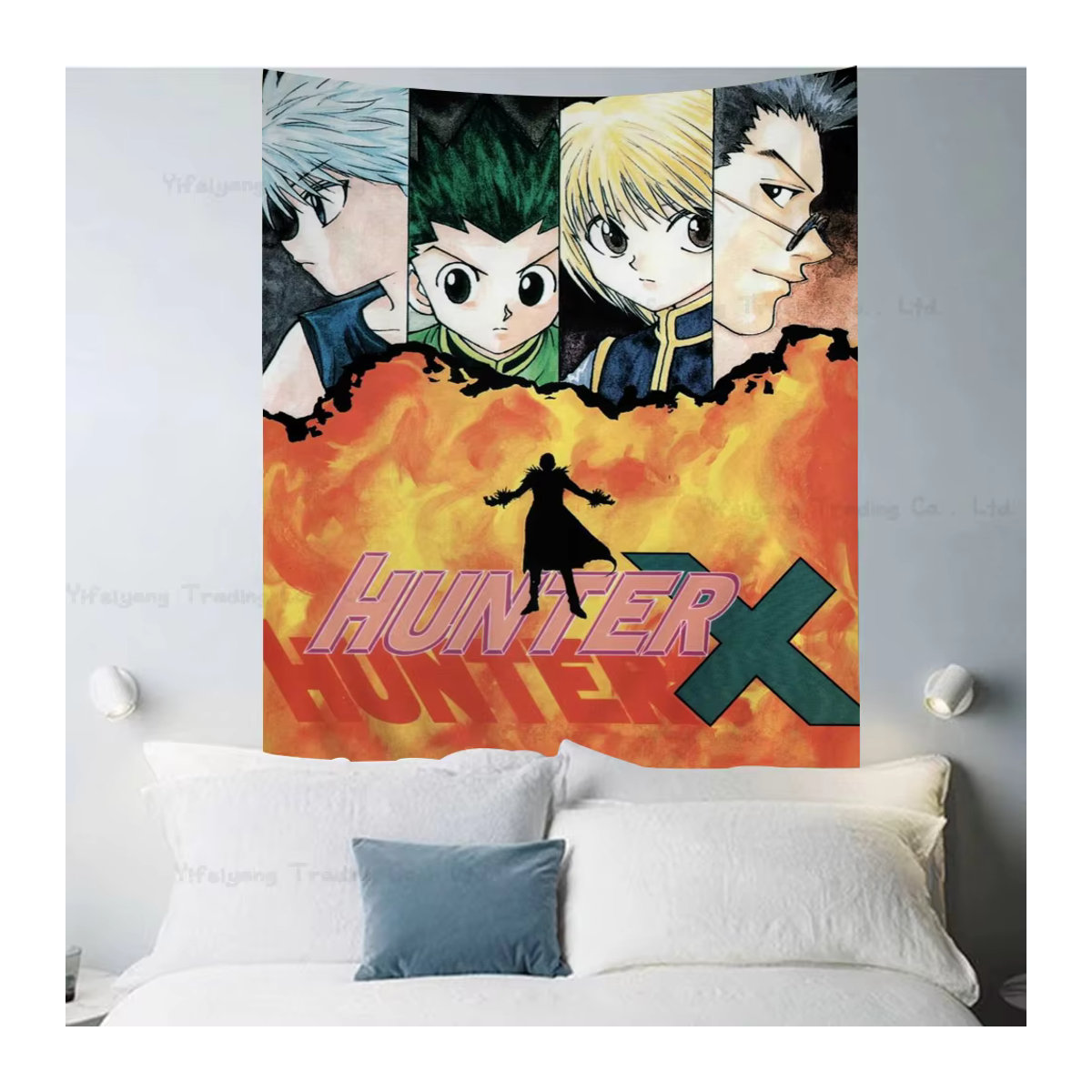 Hunter X Hunter Anime Wandteppich Bilibili Kunstdruck Wandbehang Mehrfarbig B/H: 50 x 70 cm - Bild 5