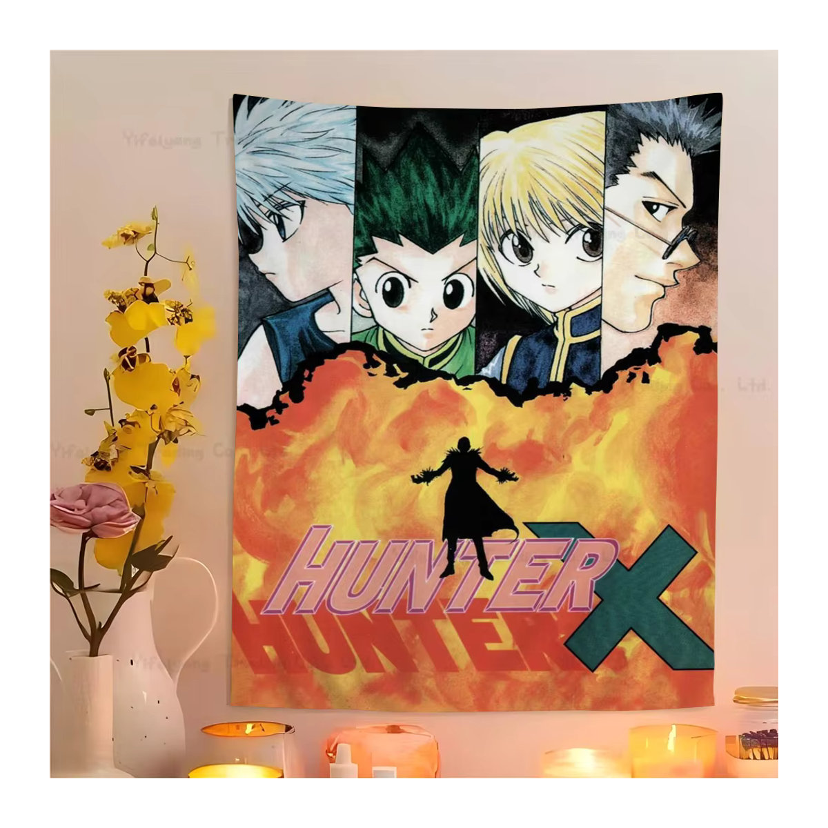 Hunter X Hunter Anime Wandteppich Bilibili Kunstdruck Wandbehang Mehrfarbig B/H: 50 x 70 cm - Bild 6