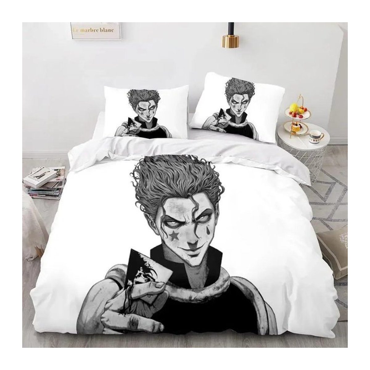 Hunter×Hunter Bettwäsche-Set für Einzelbetten, 3-teiliges Bettbezug-Set für Kinderzimmer und Schlafzimmer, B/H: 135 x 200 cm - Bild 1