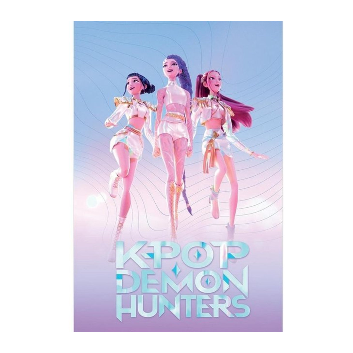 Huntrix Maxi Papierposter Dämonenjäger von Pertemba FR - Schwarz, Breite: 91,5 cm - Bild 1